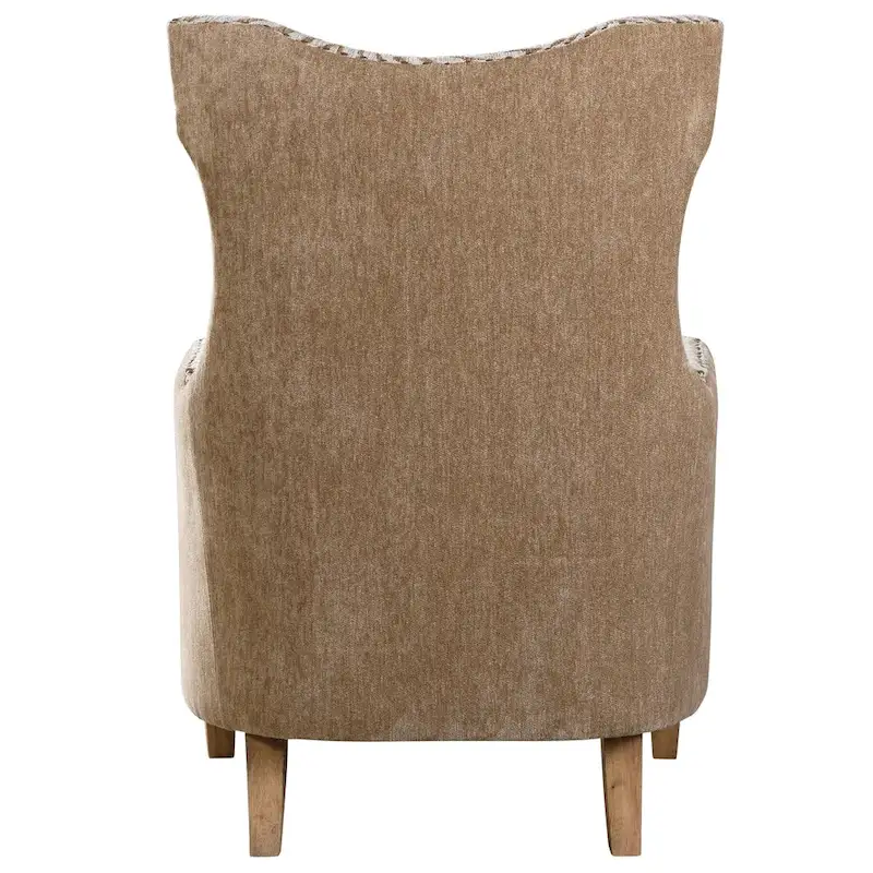 Uttermost Kiango Airy Neutrals Animal Pattern Arm Chair