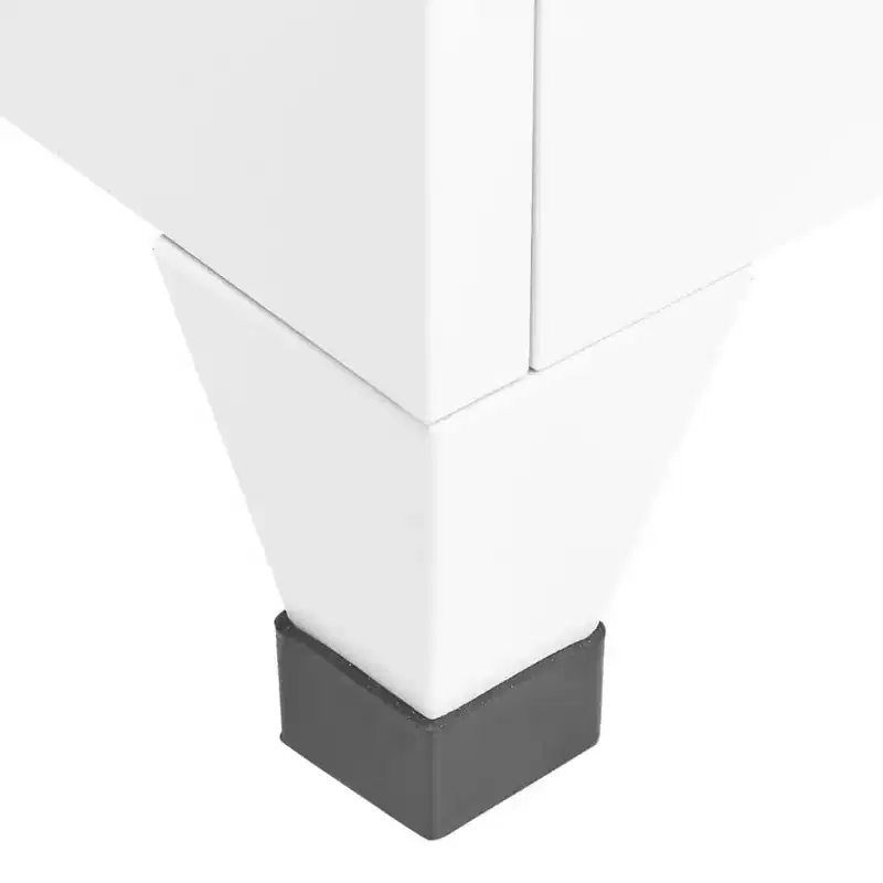 vidaXL Locker Cabinet White Steel 70.9 in height Locker Cabinet