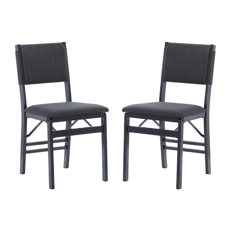 Imperial Wood Rope Folding Dining Chair (Set of 2)
