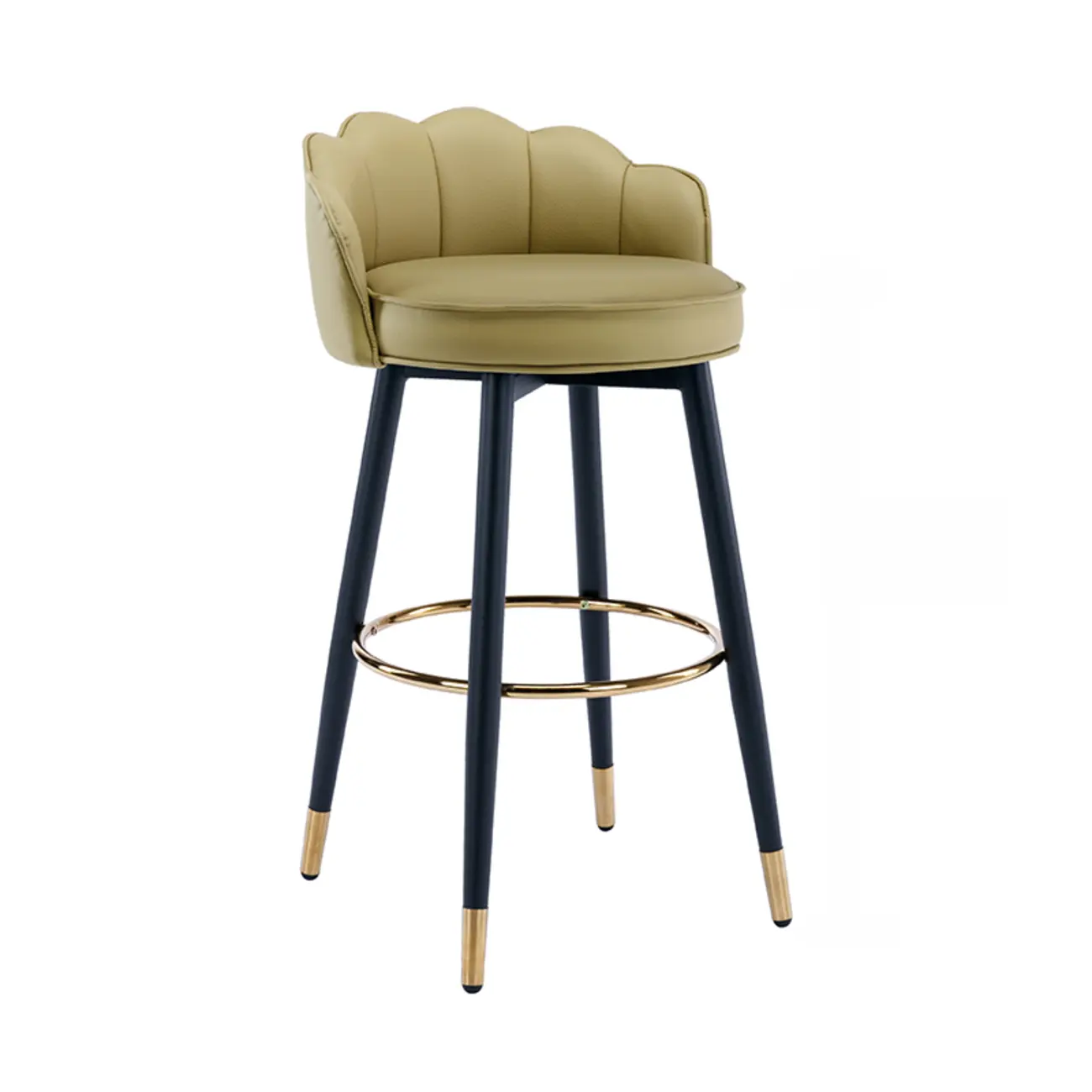 360¡ã Swivel Leather Bar Stool Counter Height