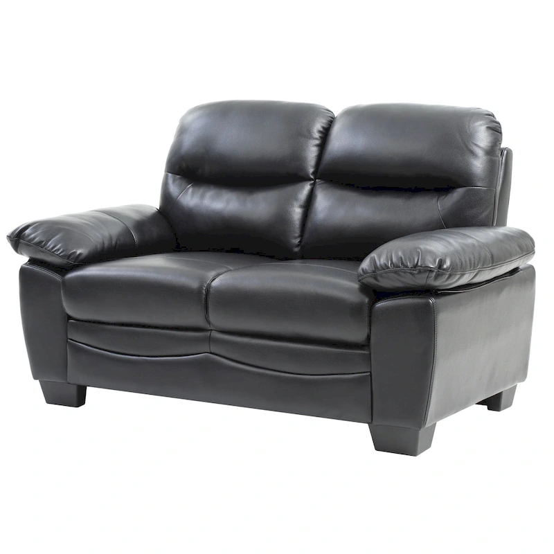 Marta Faux Leather Loveseat