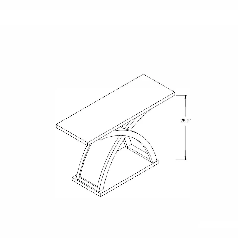 Transitional Distressed Grey 47-inch 1-Shelf Sofa Table