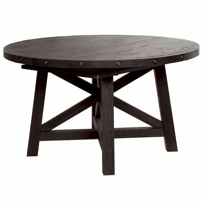 Solid Pine Round Extension Dining Table