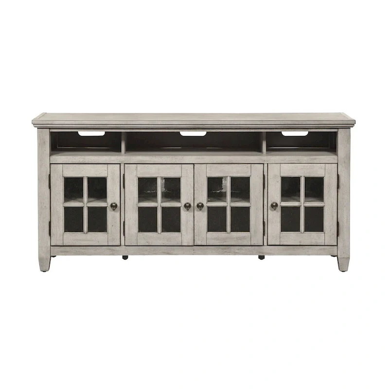 Heartland Antique White Tobacco Entertainment Center