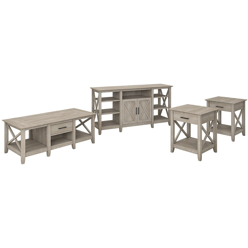 4-piece TV Stand and Table Set