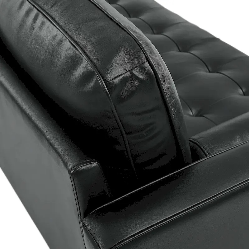 Valour 78 Leather Apartment Sectional Sofa