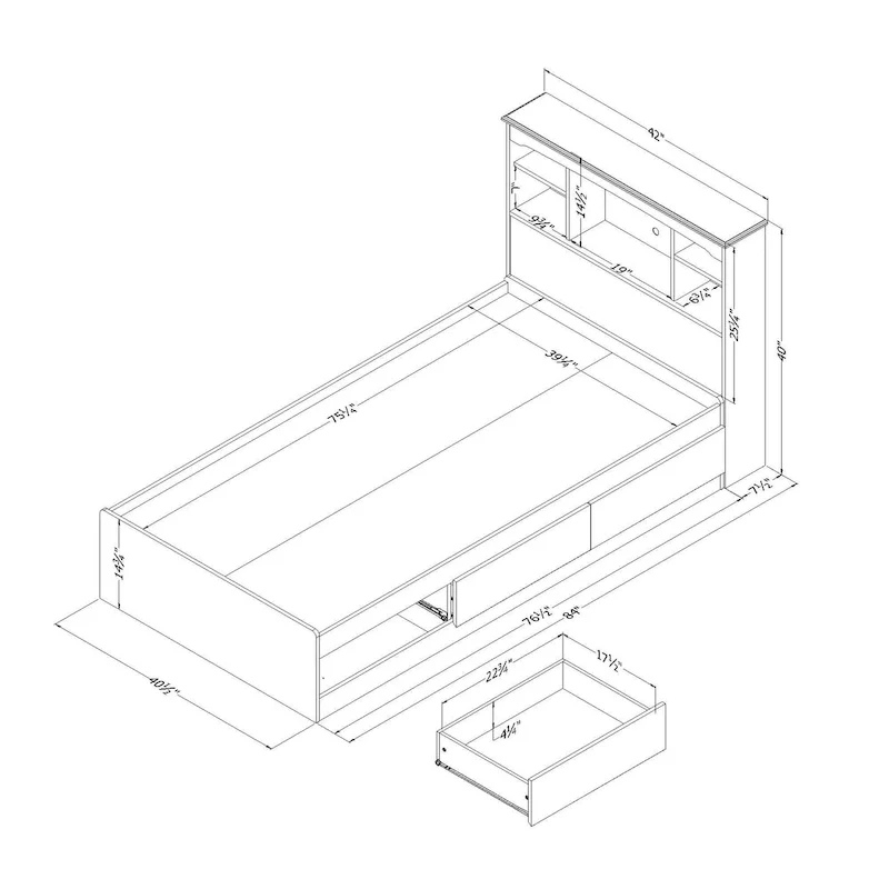 Bed and Headboard Set