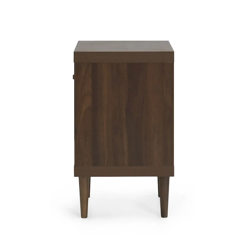 Single Drawer Nightstand with Open Shelf