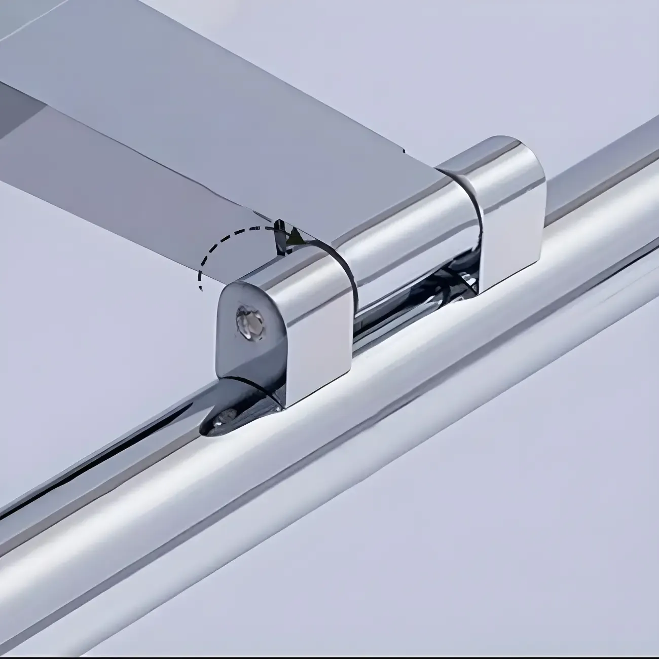 Modern Geometric Linear Vanity Light with Integrated LED
