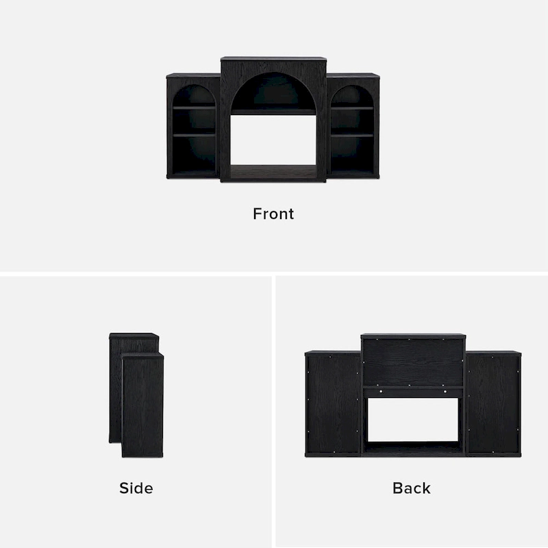 Mopio Blake Electric Fireplace Mantel TV Stand