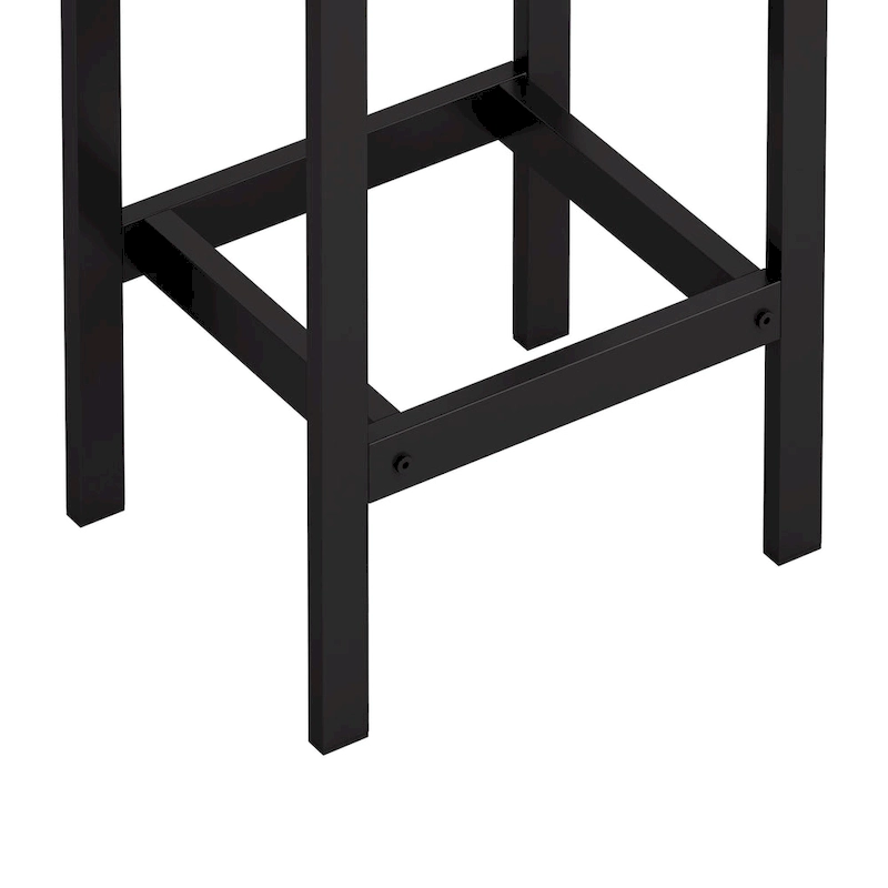 Extra Long Dining Table Set with 3 Stools Pub