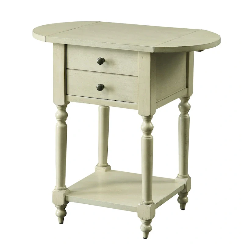 Kist French Country 25-inch Solid Wood 1-Shelf Side Table by Furniture of America