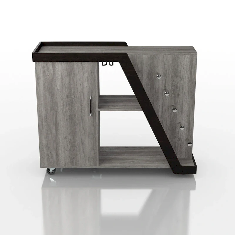Furniture of America Tern Modern 6-shelf Mobile Wine Cabinet