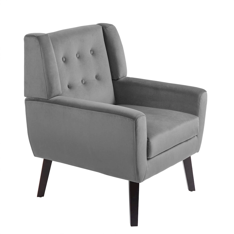 Set of 2 Velvet Living Room Accent Chair Upholstered Armchair