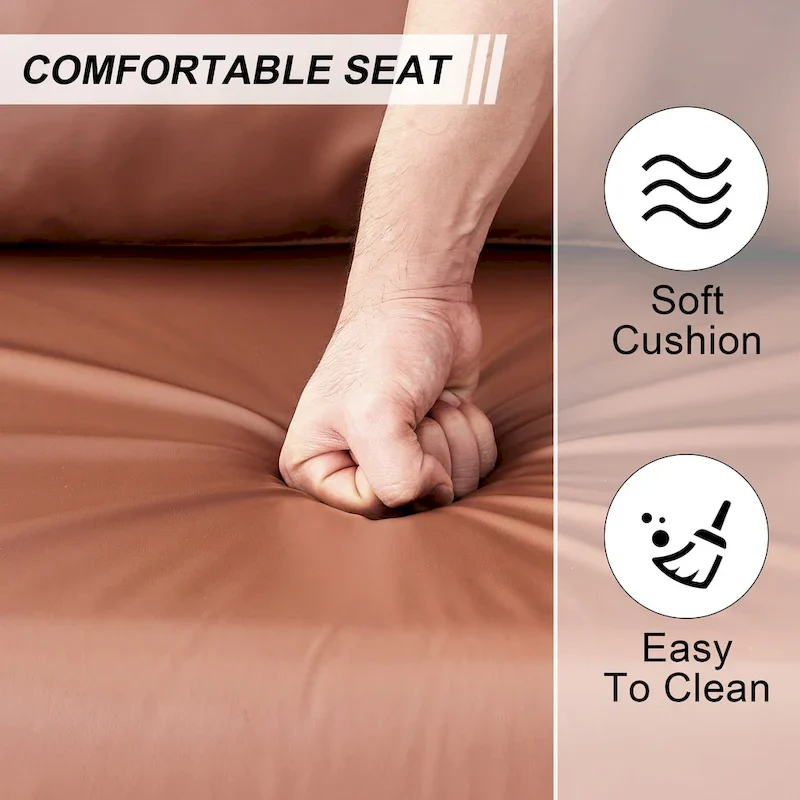 Ouyessir Set of 2 Modern Velvet Accent Chair Linen Sling ArmChair