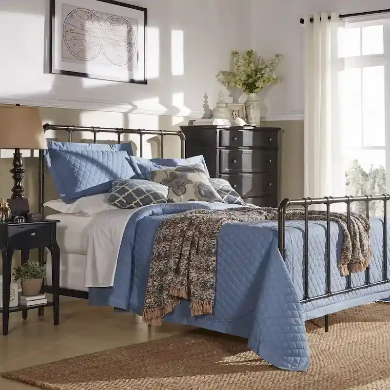 West Antique Industrial Iron Bed by iNSPIRE Q Classic