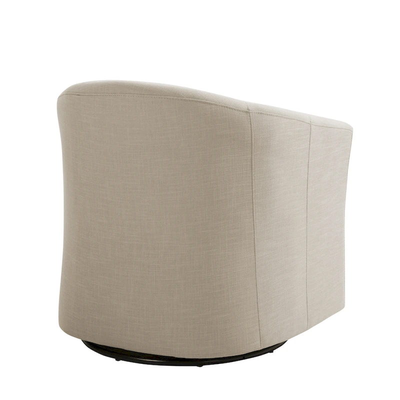 Swivel Accent Chair with Metal Base - 30.7W x 29.9H x 27.5D