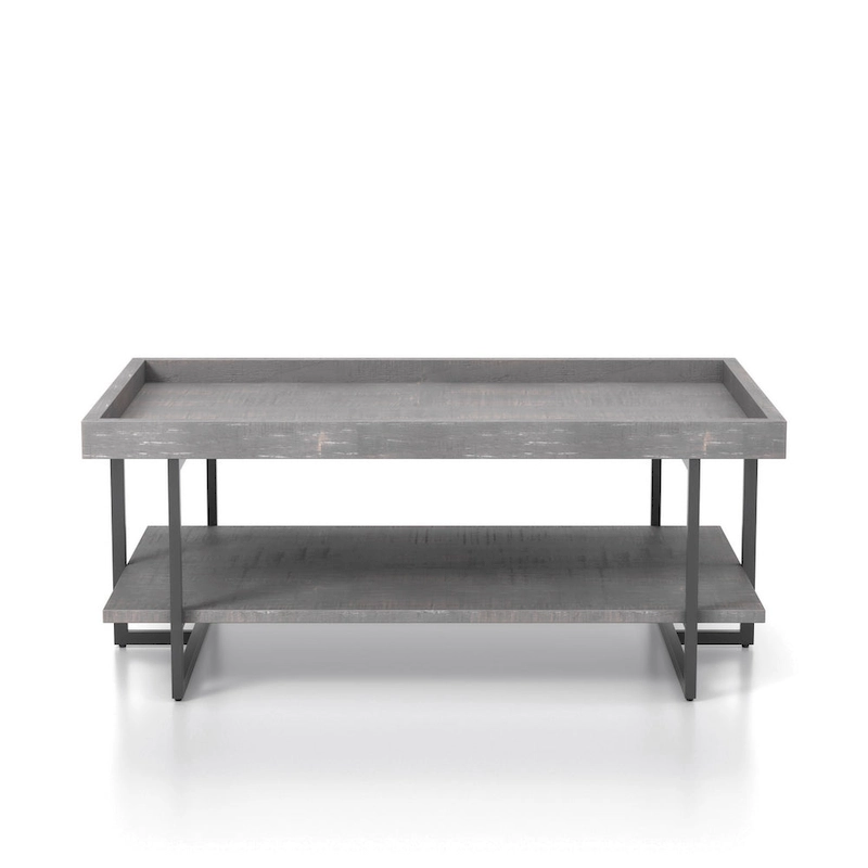 Damara Transitional 47-inch Metal 1-Shelf Coffee Table by Furniture of America