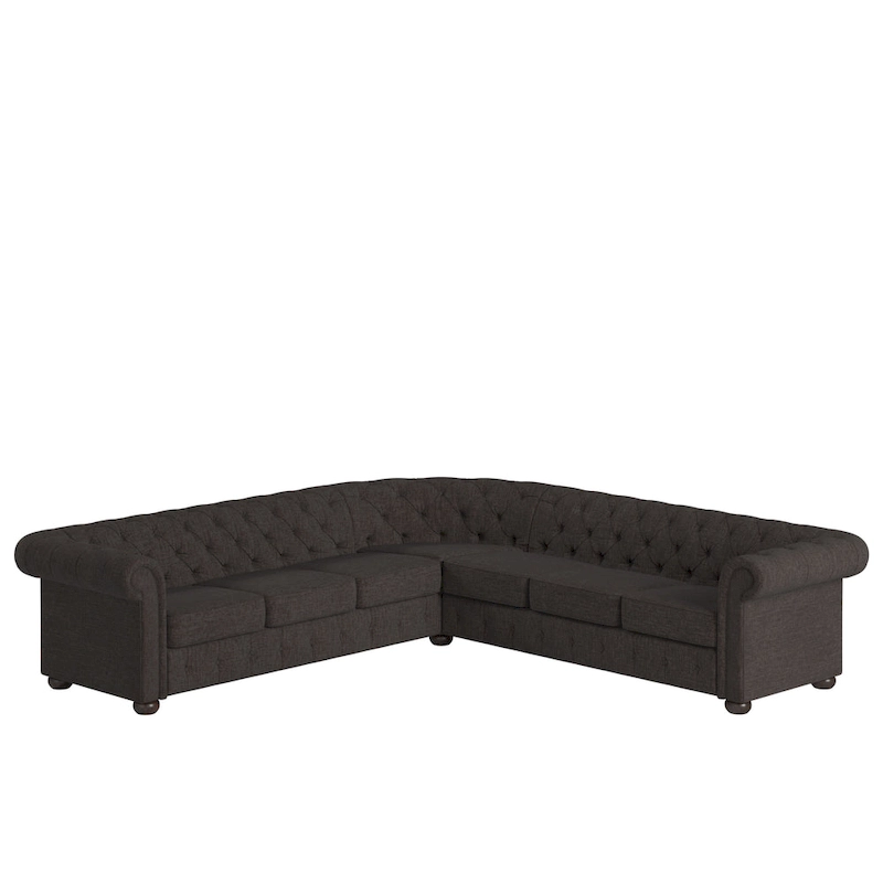 Knightsbridge Chesterfield L-shaped Sectional by iNSPIRE Q Artisan