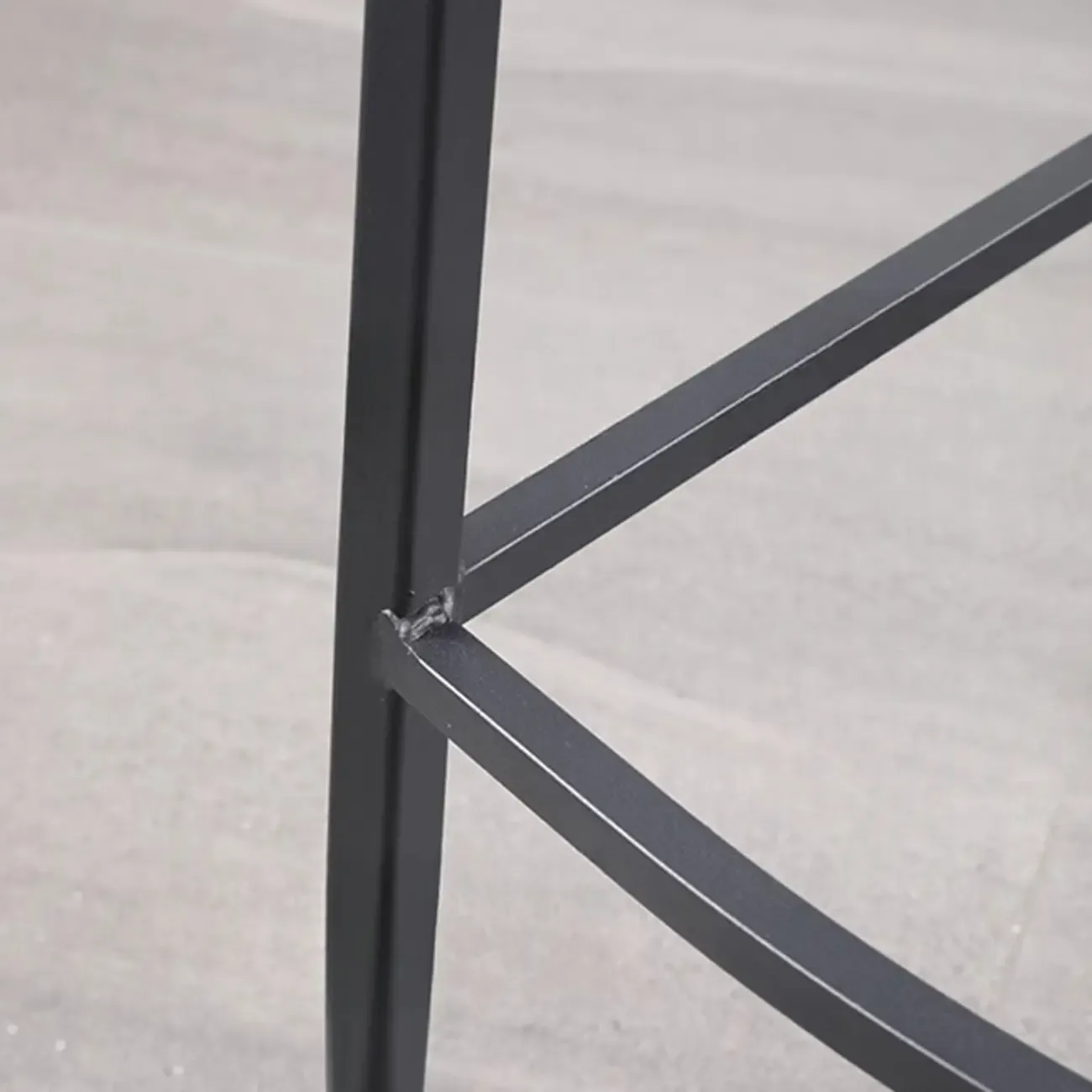 Modern Leather Seat Woven Textured Bar Stools with Back