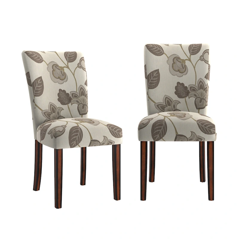 Dinant Print Parsons Dining Side Chairs (Set of 2)
