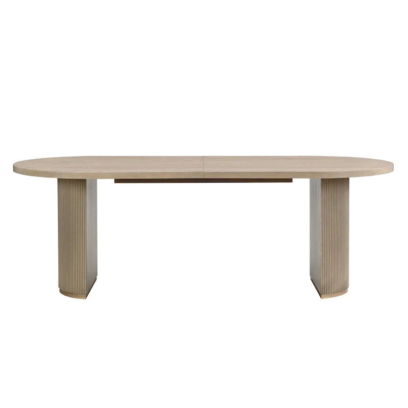 Modern Style Oval Wood Dining Table