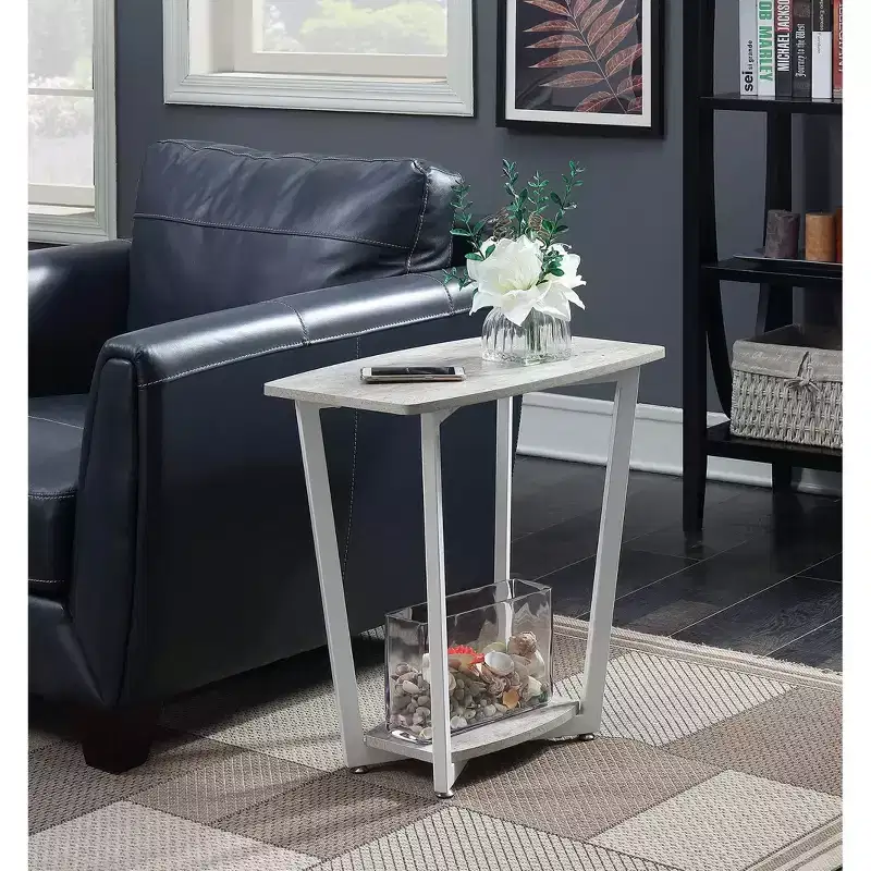 HomeStock Rectangle Metal Table Top End Table 1 -piece