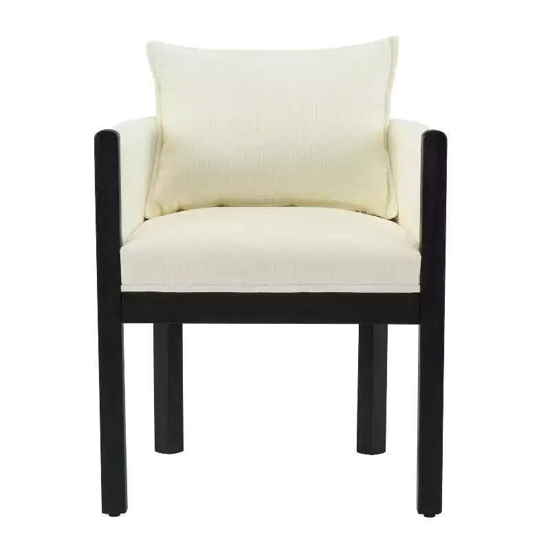 Christopher Knight Home Diana Modern Rubberwood Linen Upholstered Armchairs (Set of 2)