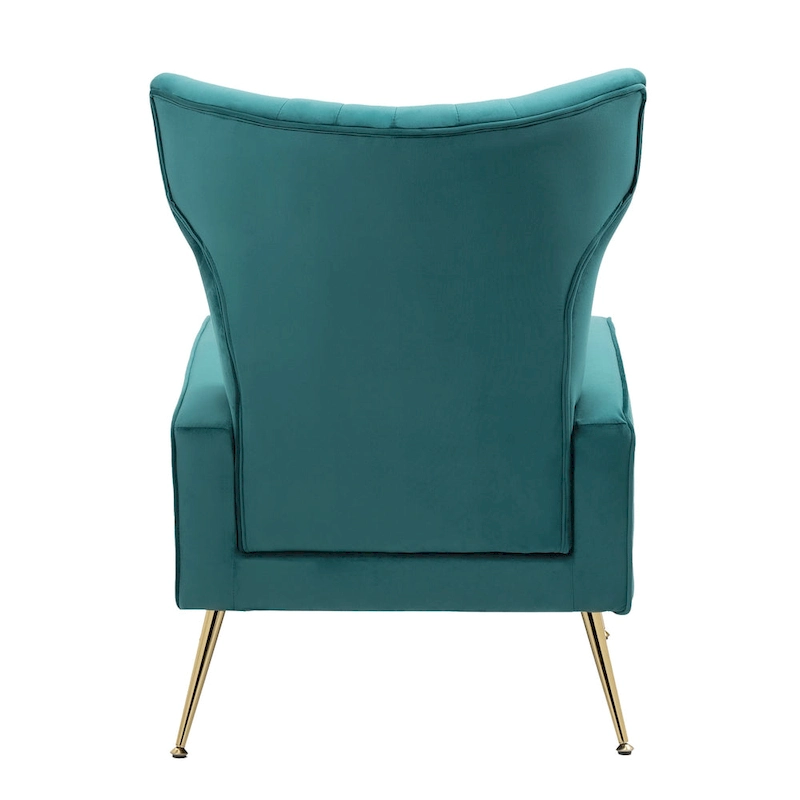 Upholstered Wingback Accent Chair - 26.4 W x 37.8 H x 32.6 D