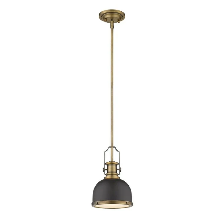 Z-Lite Melange Single Light 8  Wide Pendant