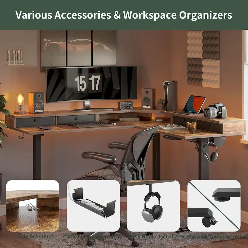 FEZIBO/Home Office Furniture/Wood/Desks