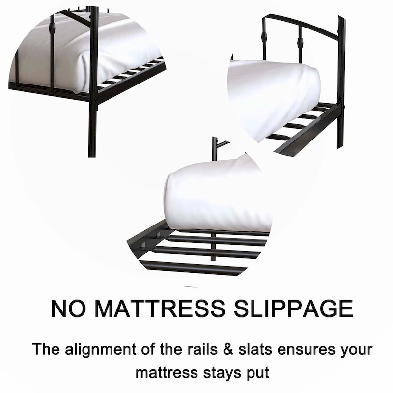 twin daybed with twin trundle, Black