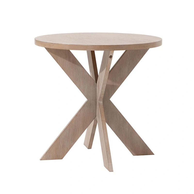 COZAYH Farmhouse Cross Leg End Table