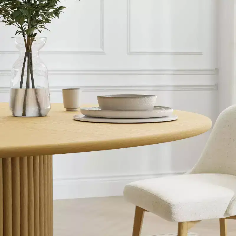 46 Round Solid Wood Dining Table Kitchen Tables