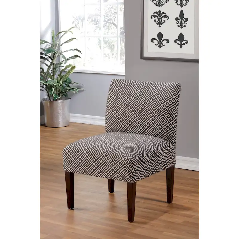 Armless Slipper Chair – Multiple Colors, Polyester, Single Seat