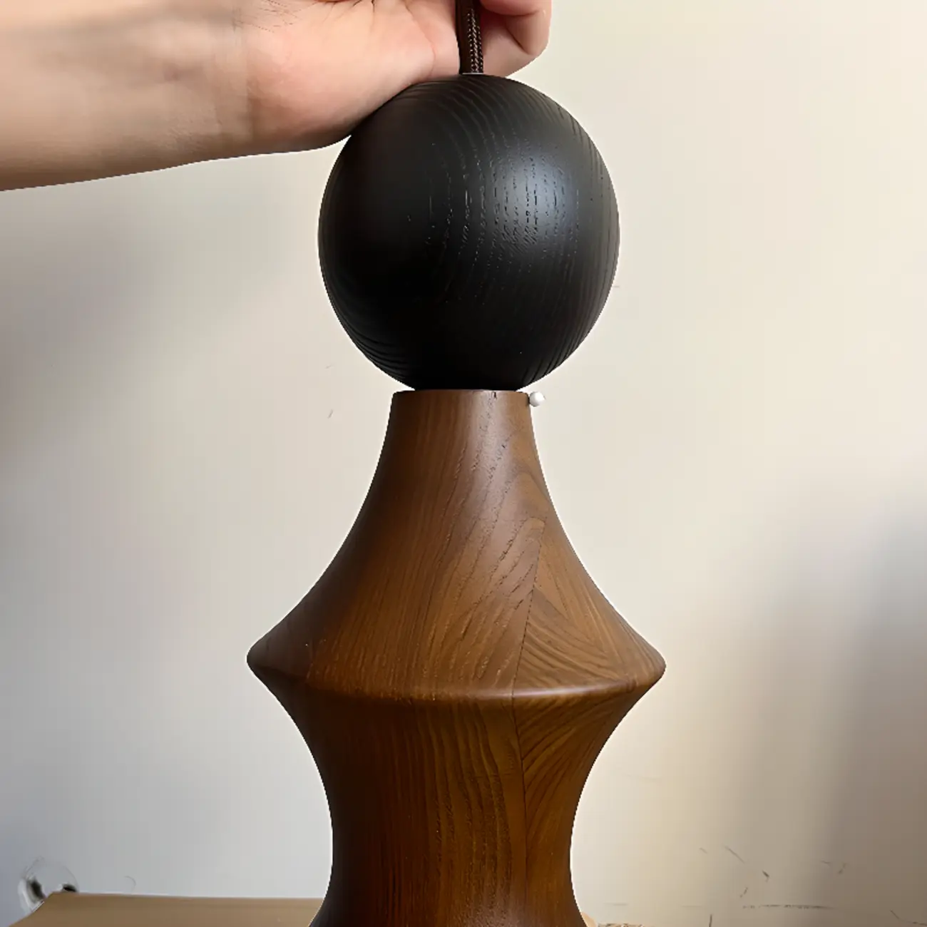 Modern Round Adjustable White Fabric Pendant Chandelier