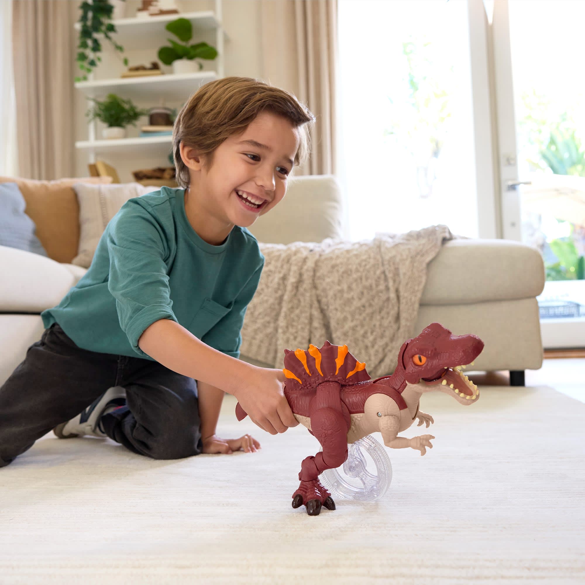 Imaginext Jurassic World Dinosaurio de Juguete Rebirth Spinosaurus Corredor