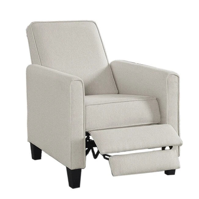 Haynes Traditional Fabric Welted Padded Recliner Chair by Furniture of America