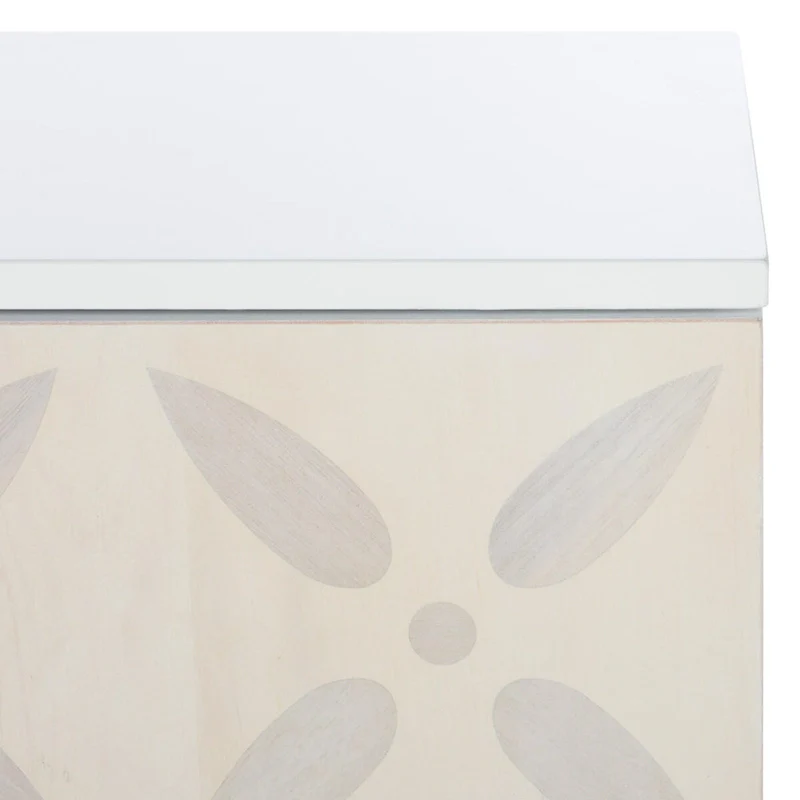 SAFAVIEH Krysta 3 Shelf Patterned Media Stand - 54 W x 15 D x 22 H - 54Wx15Dx22H