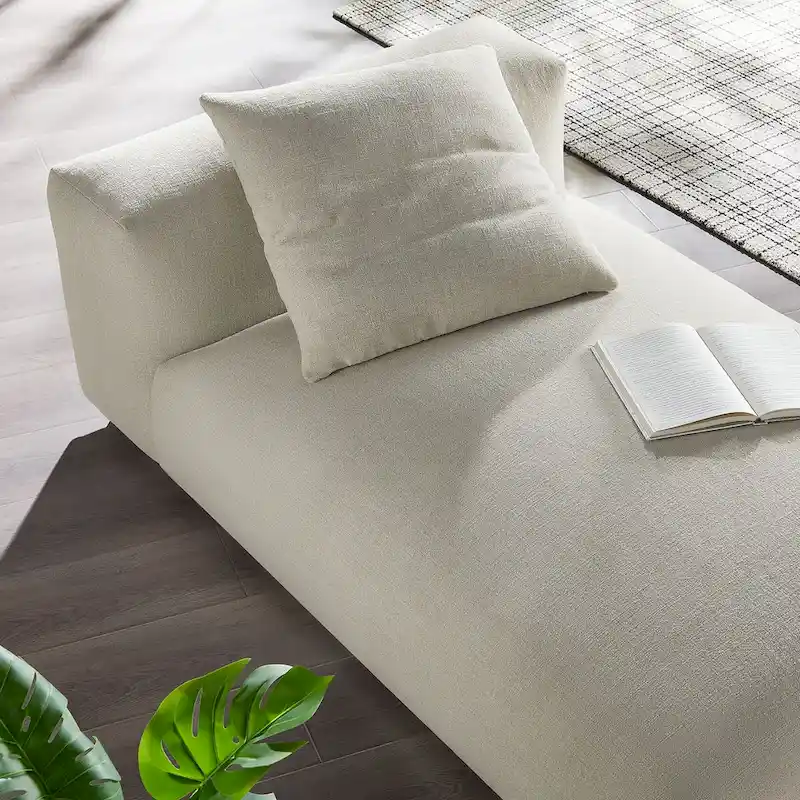 Solace Modular Upholstered Fabric Armless Chaise Lounge