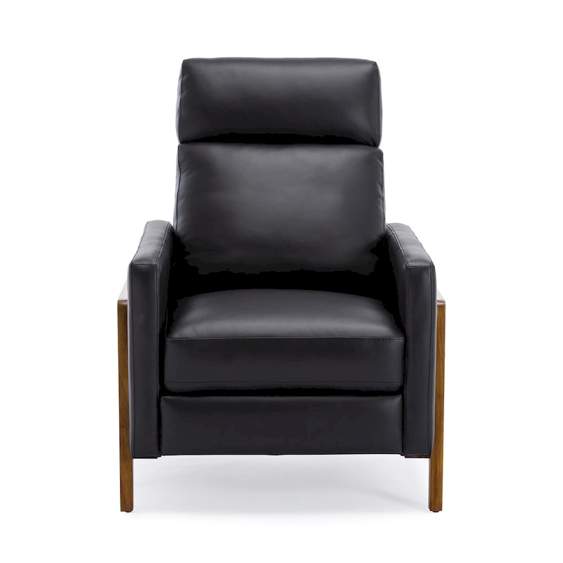 Roland Top Grain Leather Push Back Recliner by Greyson Living