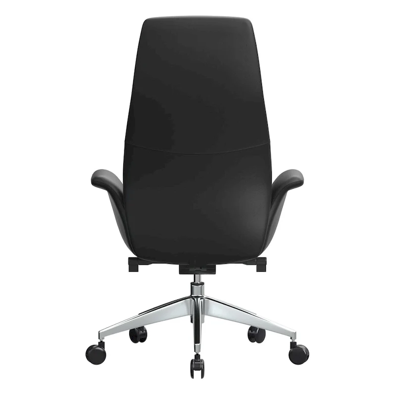 Summit High-Back Leather Office Chair with Swivel and Tilt