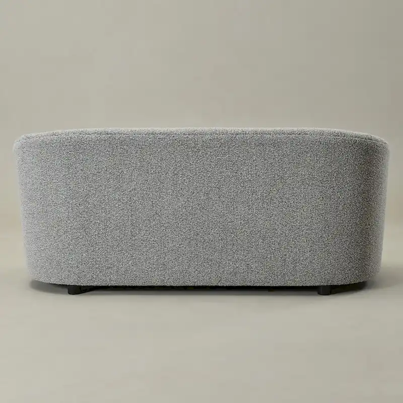 KINWELL Sherpa Upholstered Loveseat Boucle Sofa Couch, 68W