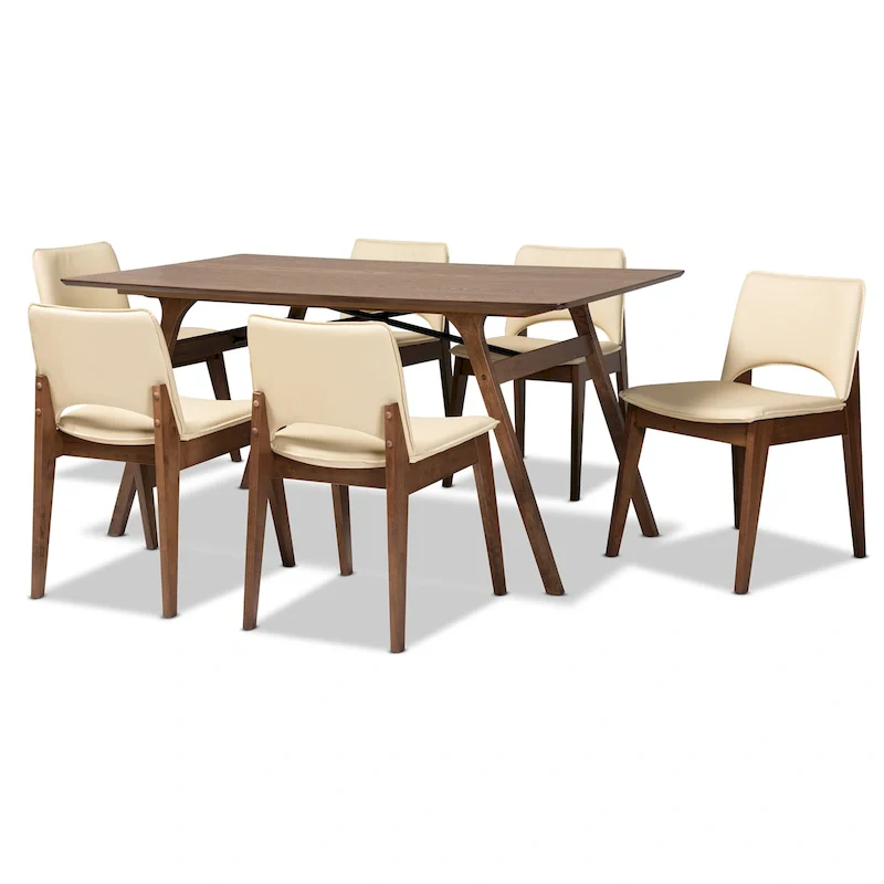Mid-Century Modern 7-Piece Dining Set