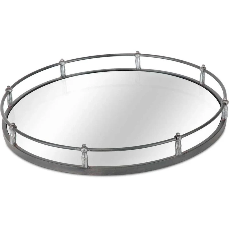Kimbel Silver Metal Tray - Small