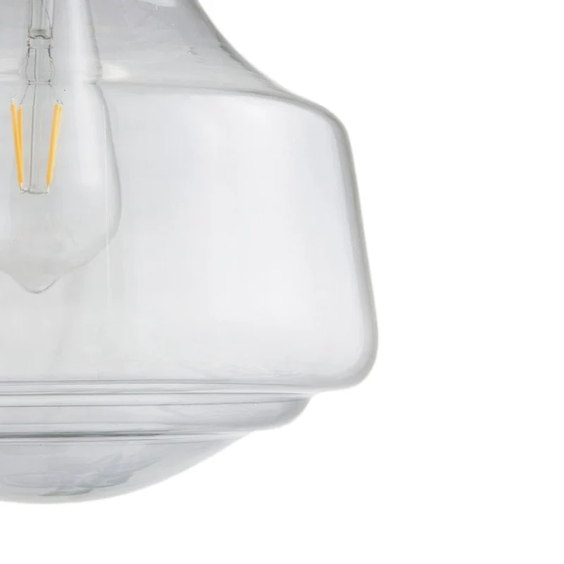 Madison Park Signature Elm Bell-Shaped Glass Pendant