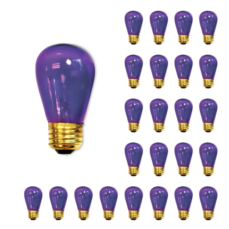 Bulbrite Pack of (25) 11 Watt Dimmable S14 Incandescent Light Bulbs with Medium (E26) Base
