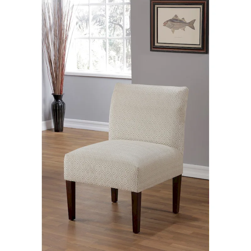 Armless Slipper Chair – Multiple Colors, Polyester, Single Seat