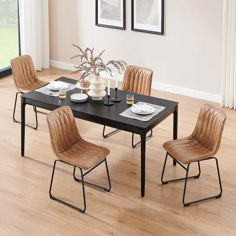 Art Leon Faux Leather Dining Chair (Set of 2)