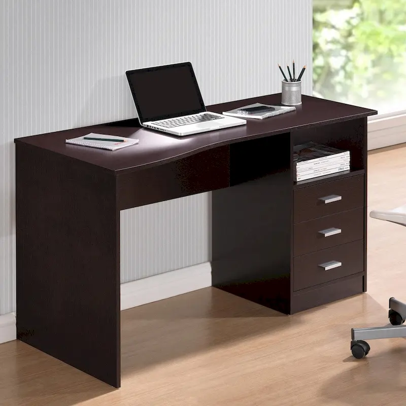 Modern Designs Classic 3-drawer Computer Desk